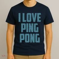 I Love Ping Pong Table Tennis Player Quote T-Shirt thumb 3