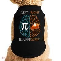 I Love Pie Funny Brain Doggie Tank thumb 0
