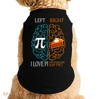 I Love Pie Funny Brain Doggie Tank thumb 0