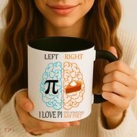 I Love Pie Funny Brain Coffee Mug thumb 3