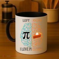 I Love Pie Funny Brain Coffee Mug thumb 4