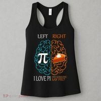 I Love Pie Funny Brain Women's Tank Top thumb 3