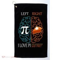 I Love Pie Funny Brain Golf Towel thumb 0