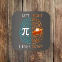 I Love Pie Funny Brain Coaster thumb 0