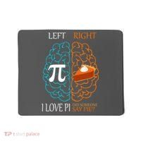 I Love Pie Funny Brain Mousepad thumb 0