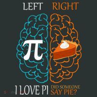 I Love Pie Funny Brain Mousepad thumb 1