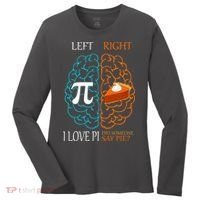 I Love Pie Funny Brain Women's Long Sleeve Shirt thumb 0
