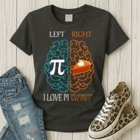 I Love Pie Funny Brain Women's T-Shirt thumb 3
