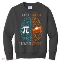 I Love Pie Funny Brain Kids Sweatshirt thumb 0