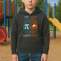 I Love Pie Funny Brain Kids Hoodie thumb 2