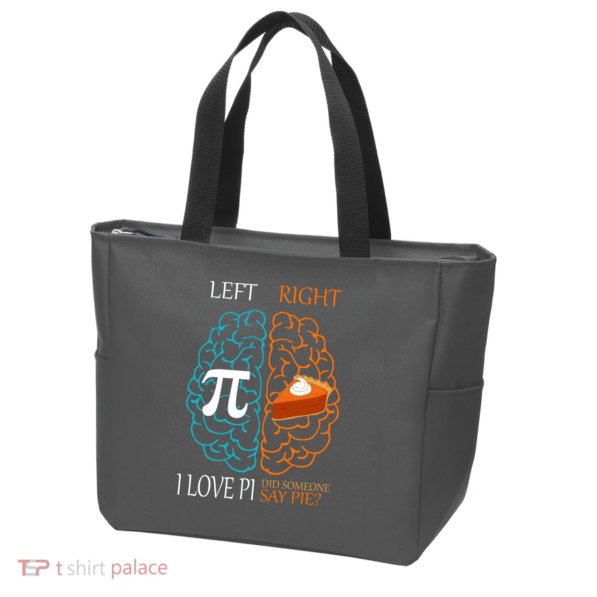 I Love Pie Funny Brain Tote Bag