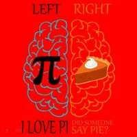 I Love Pie Funny Brain Santa Hat thumb 1