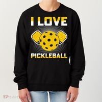 I Love Pickleball Paddle Women's Sweatshirt thumb 0
