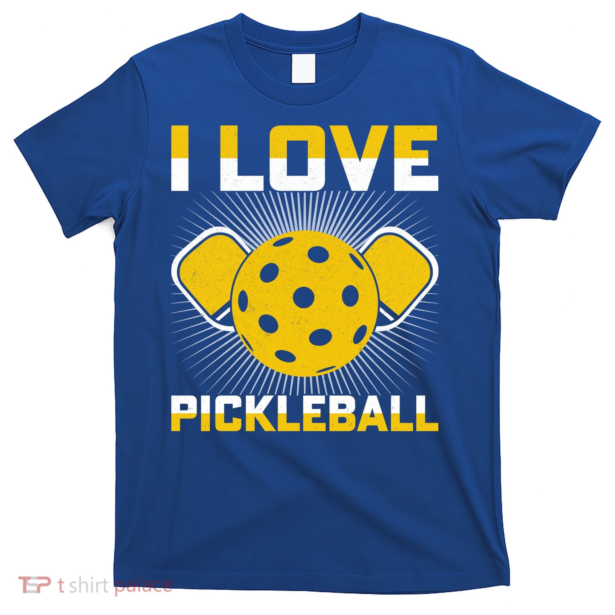 I Love Pickleball Paddle T-Shirt