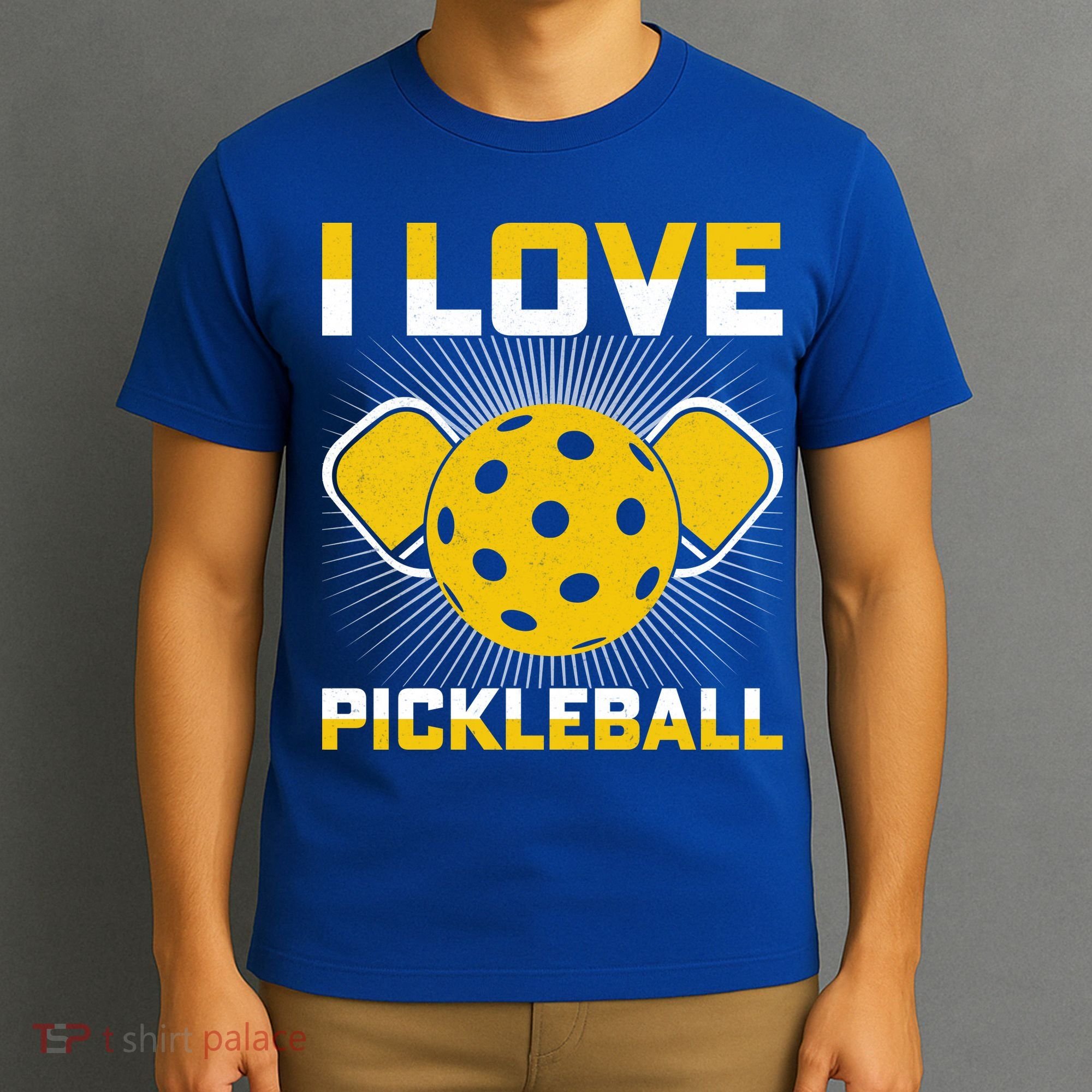 I Love Pickleball Paddle T-Shirt