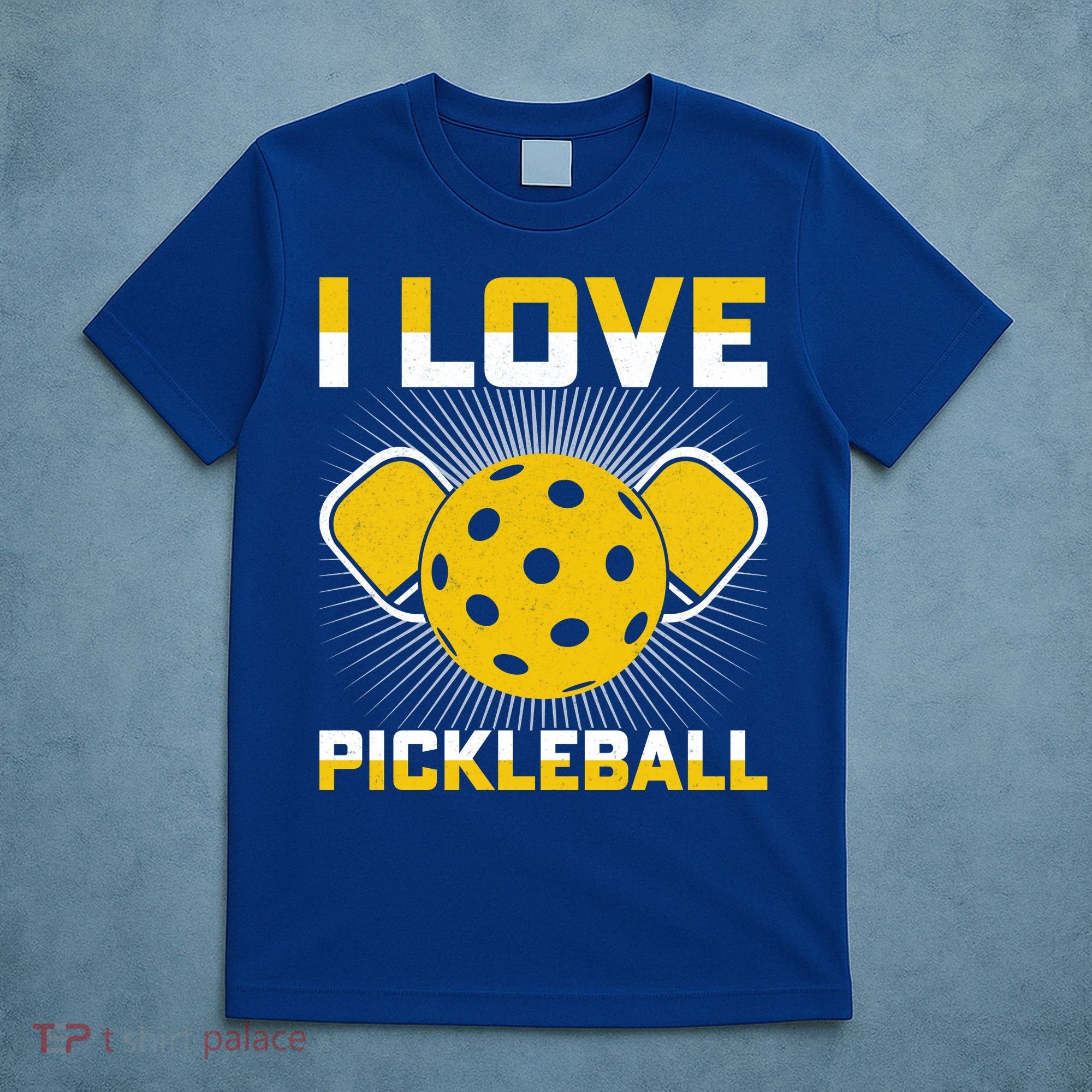 I Love Pickleball Paddle T-Shirt