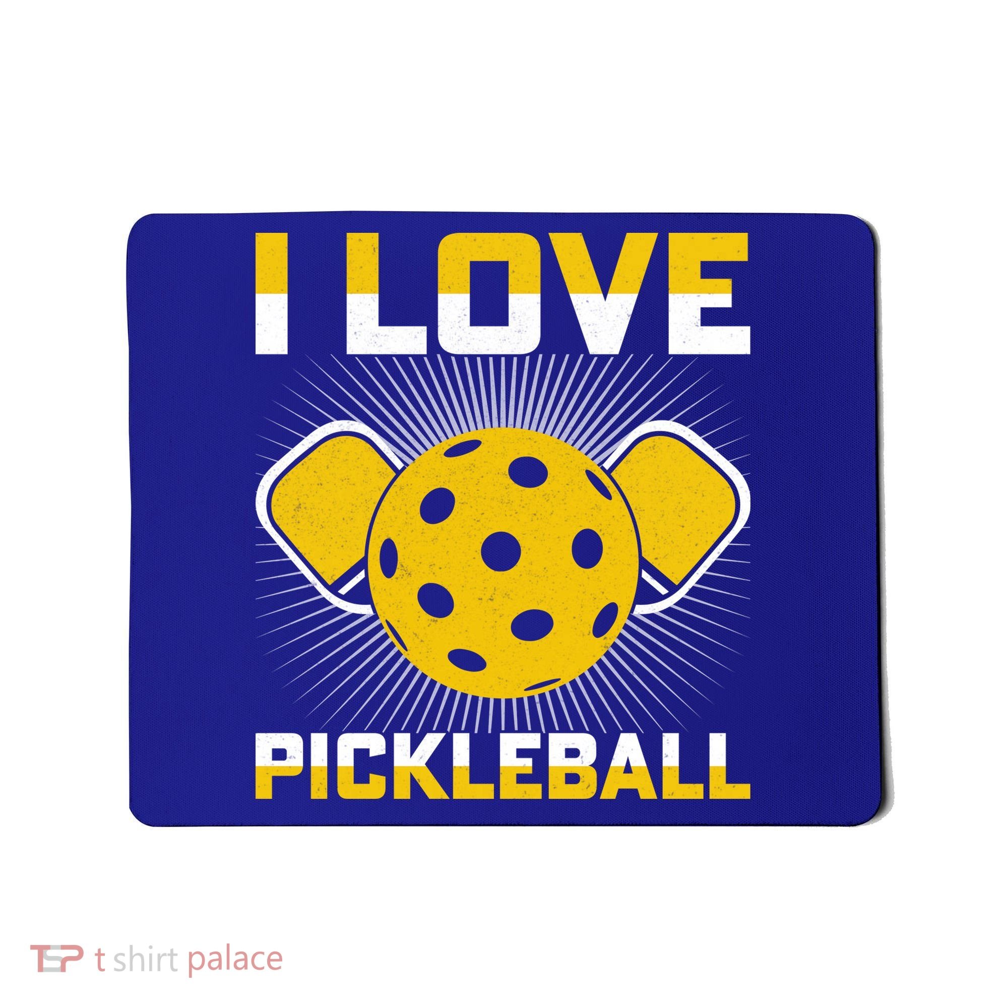 I Love Pickleball Paddle Mousepad