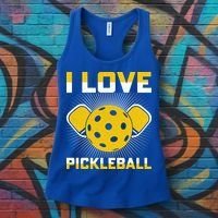 I Love Pickleball Paddle Women's Tank Top thumb 3