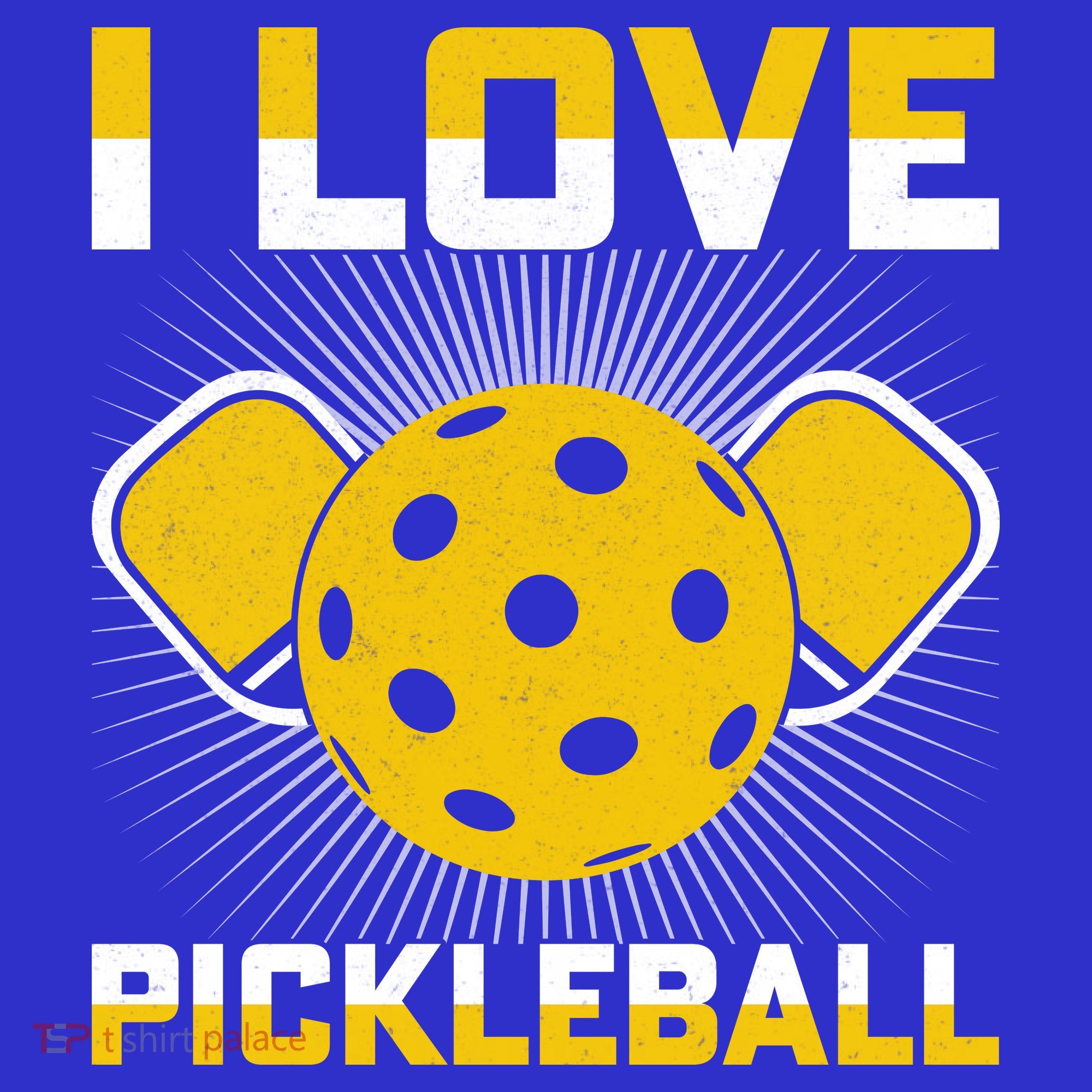 I Love Pickleball Paddle Women's Tank Top
