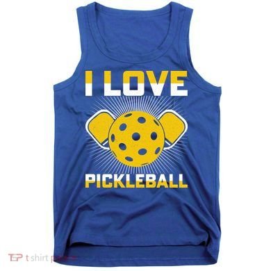 I Love Pickleball Paddle Tank Top
