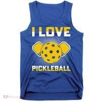 I Love Pickleball Paddle Tank Top thumb 0