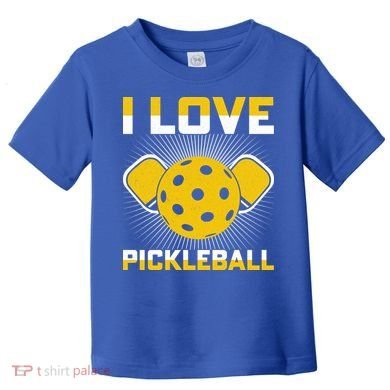 I Love Pickleball Paddle Toddler T-Shirt