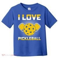 I Love Pickleball Paddle Toddler T-Shirt thumb 0