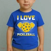 I Love Pickleball Paddle Toddler T-Shirt thumb 2