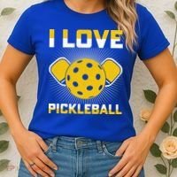 I Love Pickleball Paddle Women's T-Shirt thumb 2