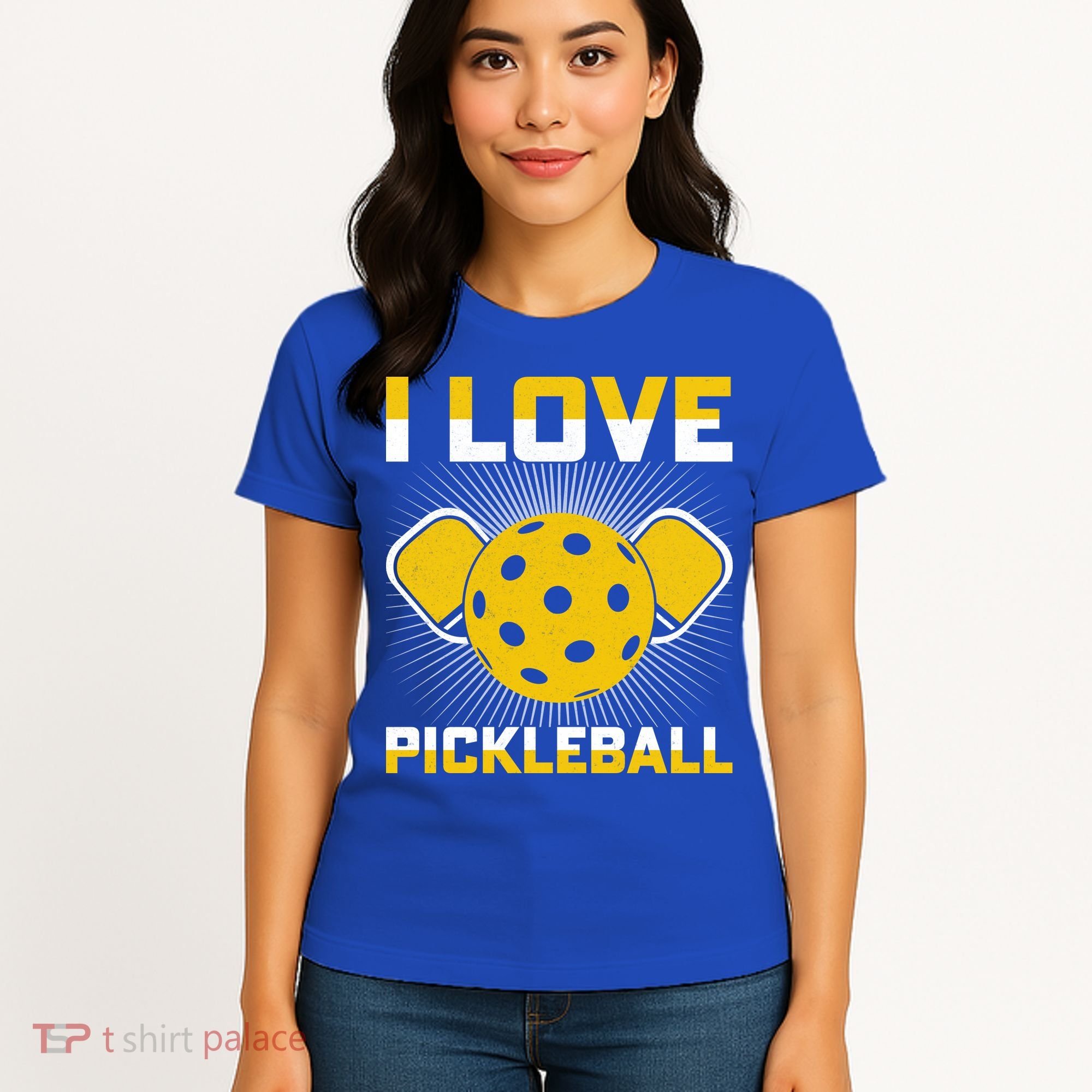 I Love Pickleball Paddle Women's T-Shirt