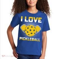 I Love Pickleball Paddle Kids T-Shirt thumb 2