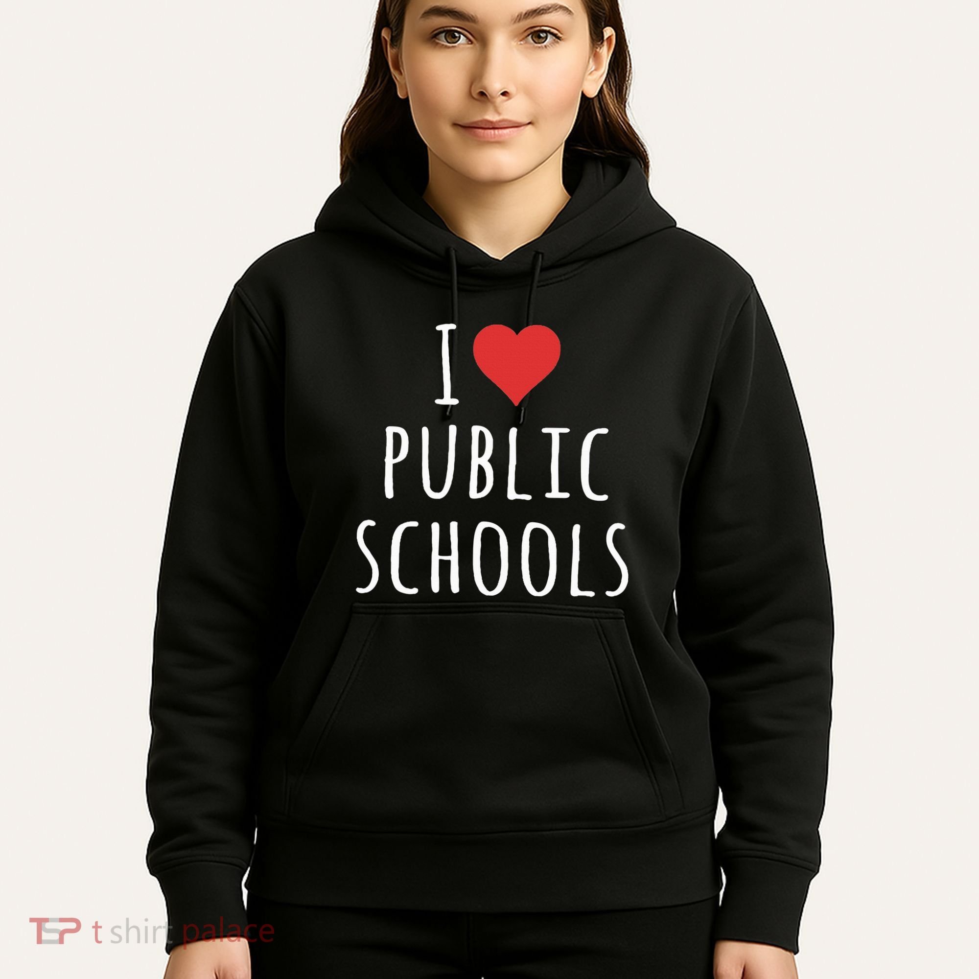 I Love Public Schools Hoodie