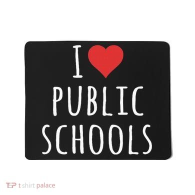 I Love Public Schools Mousepad