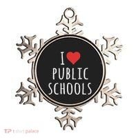 I Love Public Schools Ornament thumb 0