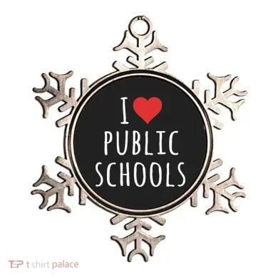 I Love Public Schools Ornament