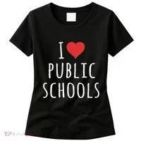 I Love Public Schools Women's T-Shirt thumb 0