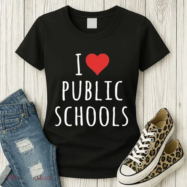 I Love Public Schools Women's T-Shirt