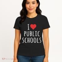 I Love Public Schools Women's T-Shirt thumb 4