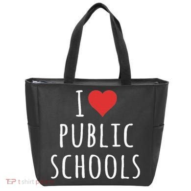 I Love Public Schools Tote Bag