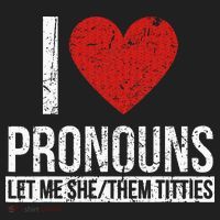 I Love Pronouns Let Me She Them Titties Women's Sweatshirt thumb 2
