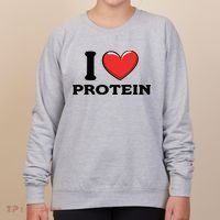 I Love Protein Funny Gym Workout Women's Sweatshirt thumb 0