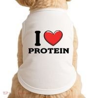 I Love Protein Funny Gym Workout Doggie Tank thumb 0