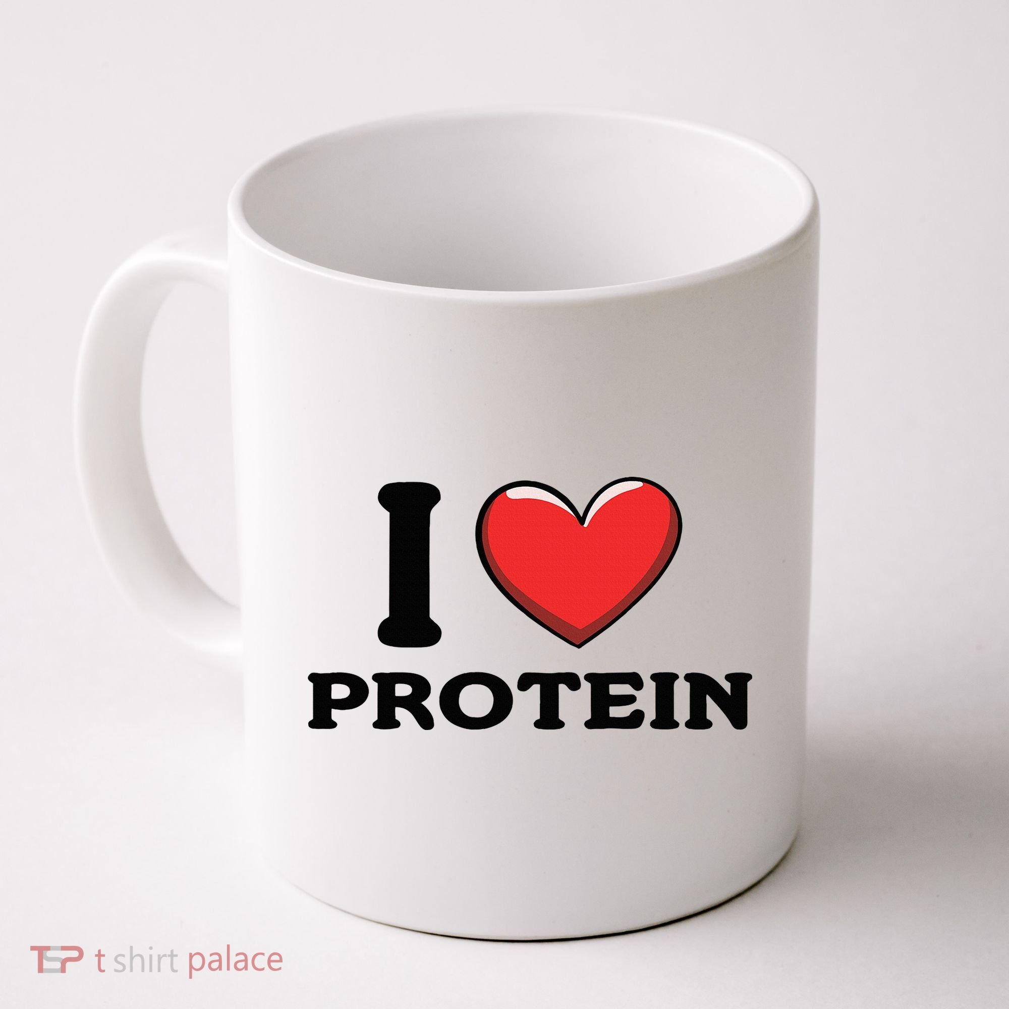 I Love Protein Funny Gym Workout Coffee Mug