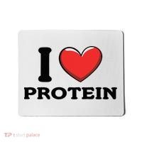 I Love Protein Funny Gym Workout Mousepad thumb 0