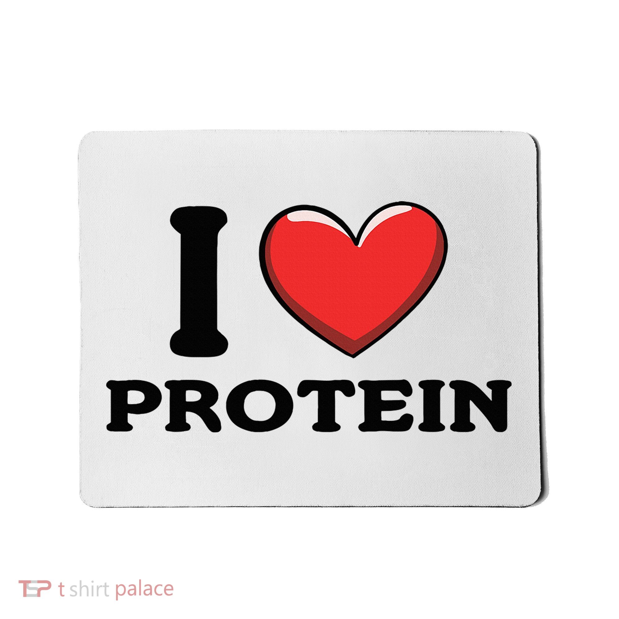 I Love Protein Funny Gym Workout Mousepad