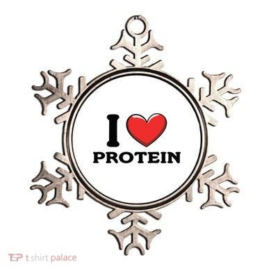 I Love Protein Funny Gym Workout Ornament