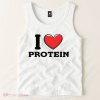 I Love Protein Funny Gym Workout Tank Top thumb 2
