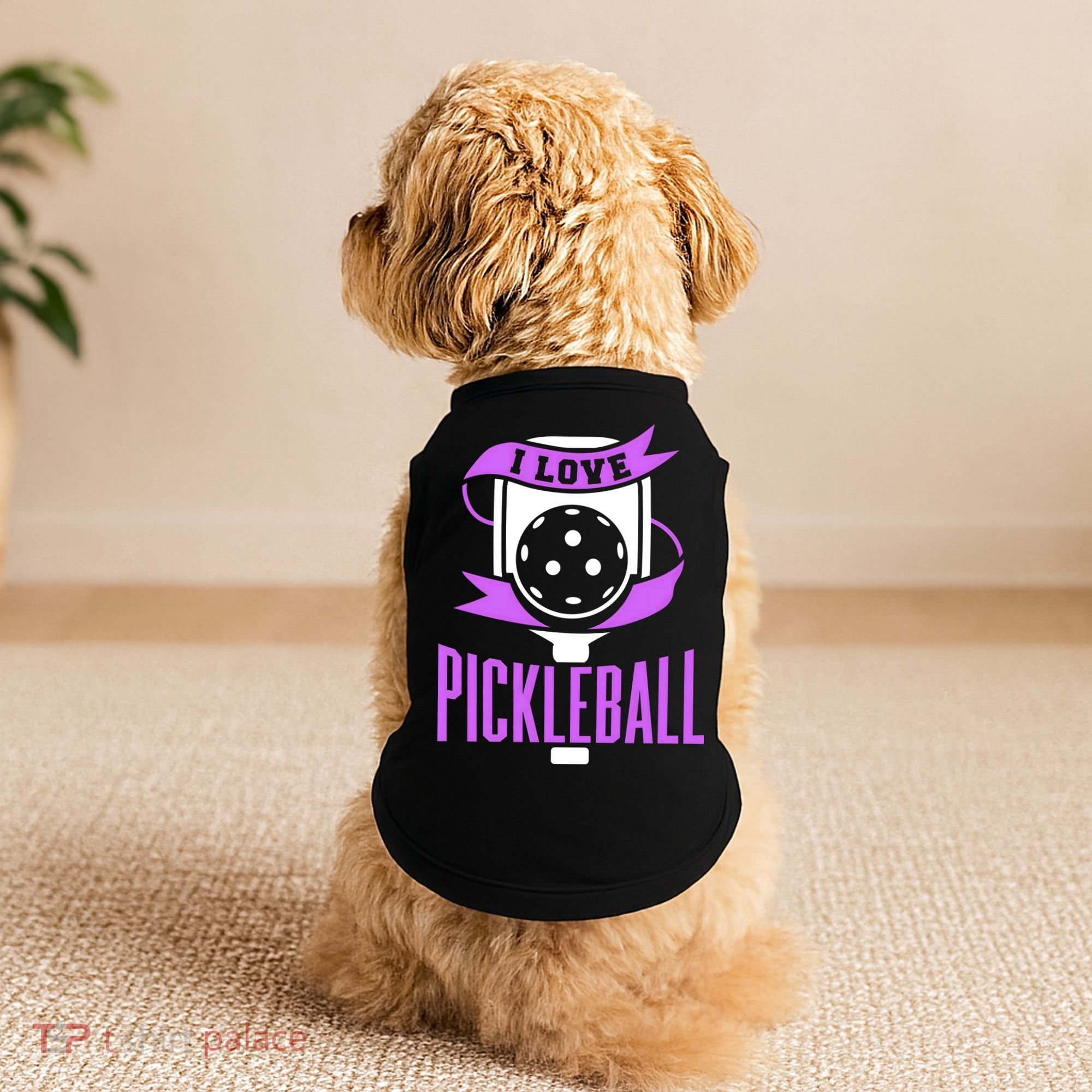I Love Pickleball Doggie Tank