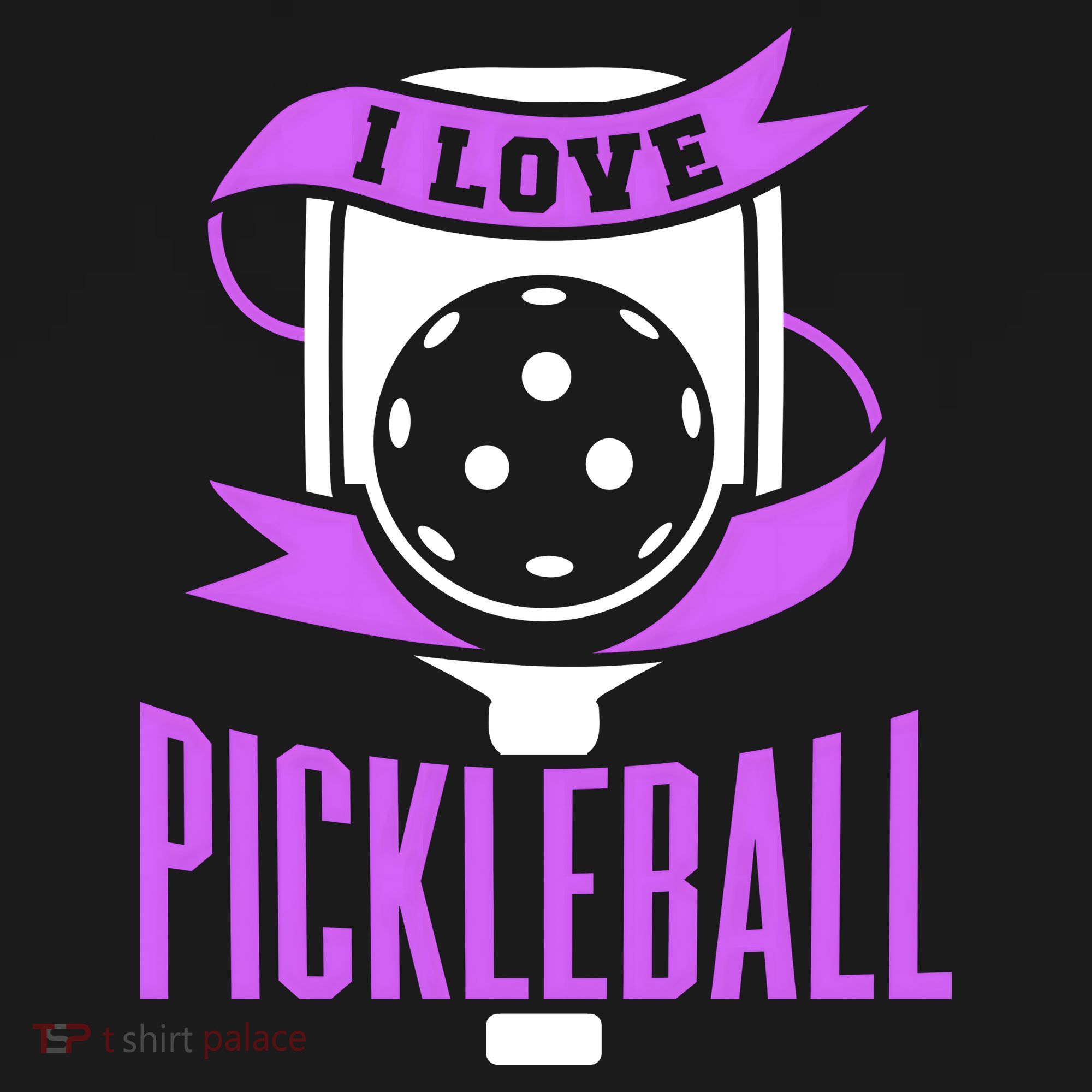 I Love Pickleball USA-Made Doggie Bandana