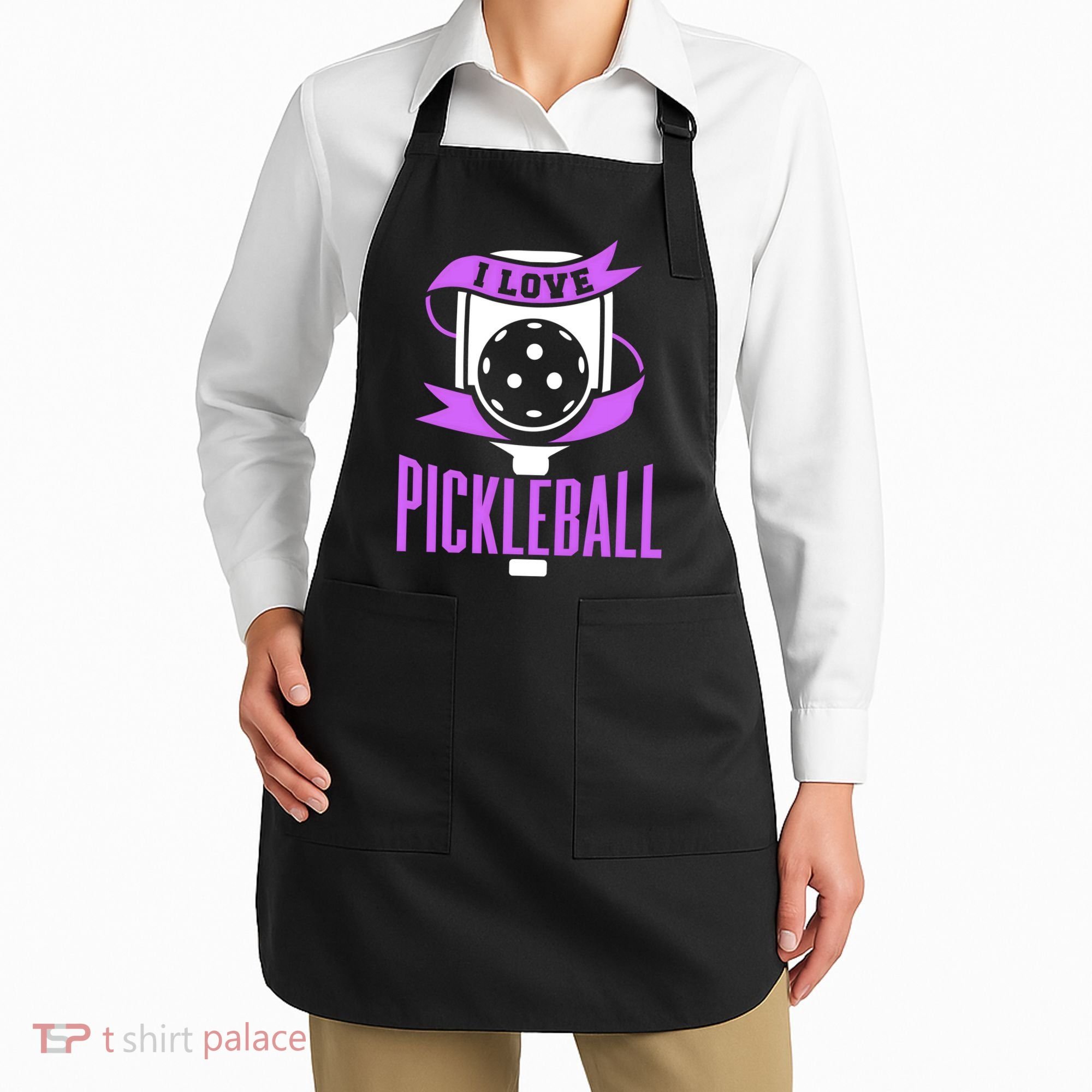 I Love Pickleball Apron